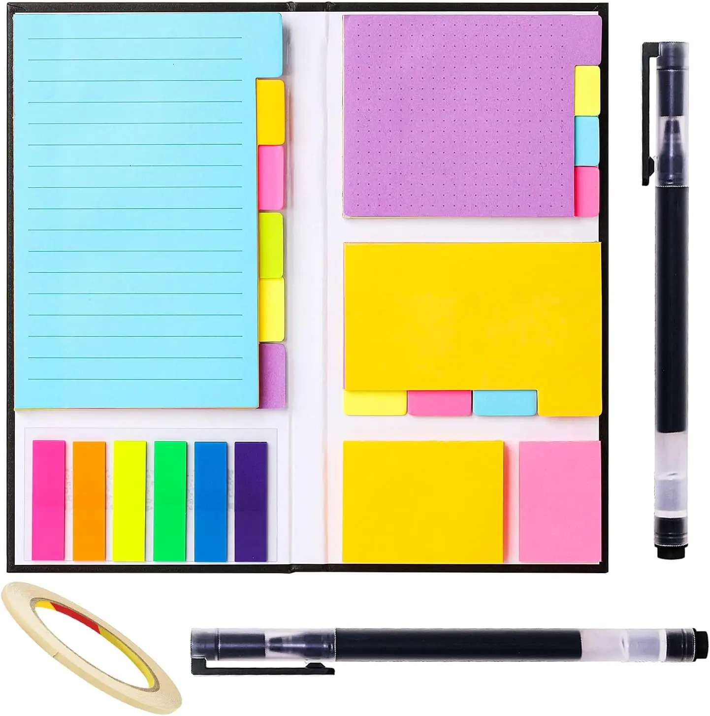 Sticky Notes Set Tabs, 410 Pack, Divider Sticky Notes Office Supplies, Planner Sticky Notes, Sticky Note Dividers Tabs  to School Supplies