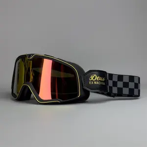 Vintage Motorcycle Ski Glasses Outdoor Cycling Windproof Eyewear Harley Anti-Wind Sports Sunglasses, Retro Style Protection Gear