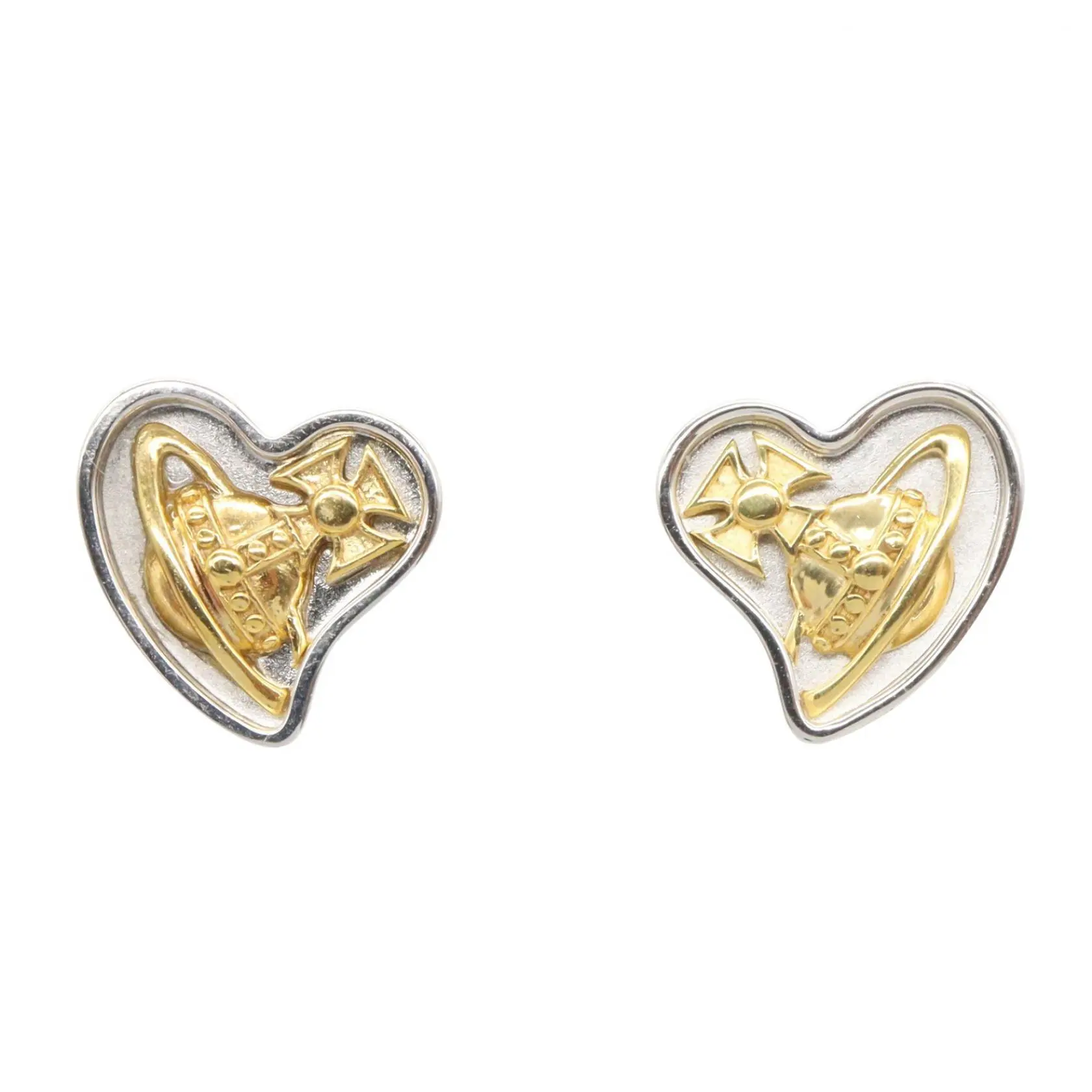 Pre-owned vivienne westwood Sterling Silver 925 (Ag925) Small Leather Goods Silver 925 Earrings
