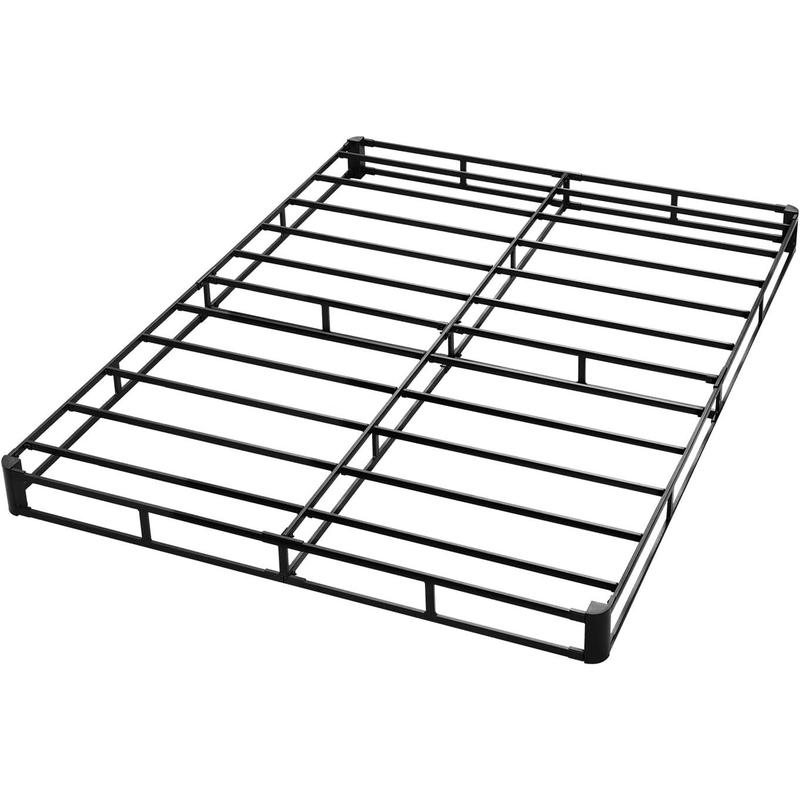 VEVOR Box Spring, Queen Size Bed Frame with Washable Fabric Cloth, Heavy Duty Metal Frame for Queen Bed, 5 in Mattress Foundation, 3500 lbs Max Weight Capacity, Easy Assembly, 79.1L x 59.6W x 5.1H in