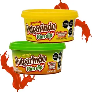 Tamarindo and Mango Pulparindo Rim Dip 250 grams - Con Tamaño Natural - Snack or Dessert Option