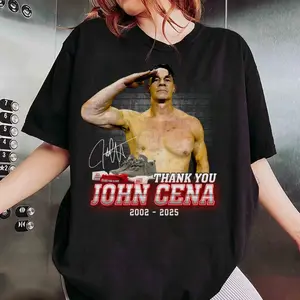 John Cena WWE T-Shirt - Thank You John Cena Shirt, Vintage Retro, Fashion Cotton, Full Colors, Full Sizes, For Men, For Women