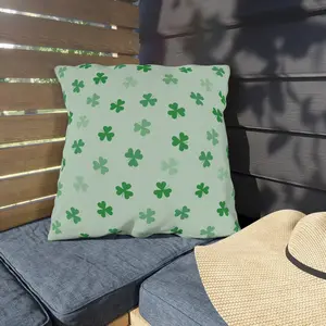 St. Patrick's Day Outdoor Pillows, Cloves Holiday patio pillow