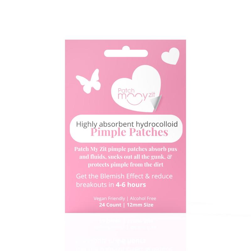 Patch My Zit Pink  Collection  Pimple Patch  Hydrocolloid Clear Heart Ultra Thin Transparent