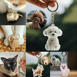 Personalized Dog Fur Keepsake CharmTransparent Dog Hair Organizer Charm, Dog Hair Storage Capsule Keychain Pendant – Carry Your Pup’s Love Everywhere!