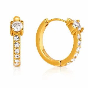 Diamond Dew Hoops