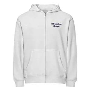 Hibernation Station Zip Embroidered Hoodie