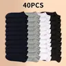 Women's Seamless Invisible Ankle Socks Underwear for Women, 20-Pair Simple Minimalist Low-Cut Fits Set, 95% Poly+5% Spandex Soft Lightweight Blend, All Seasons Casual Wear Affordable Basics