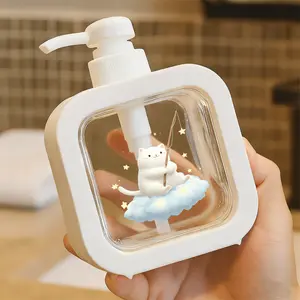 Adorable Pump Dispenser with Charming Cat Design - One-Touch Push-Pump, Refillable for Soap or Cleaner, Cute Addition to Bathroom & Kitchen Decor - Perfect Gift for Cat Lovers!