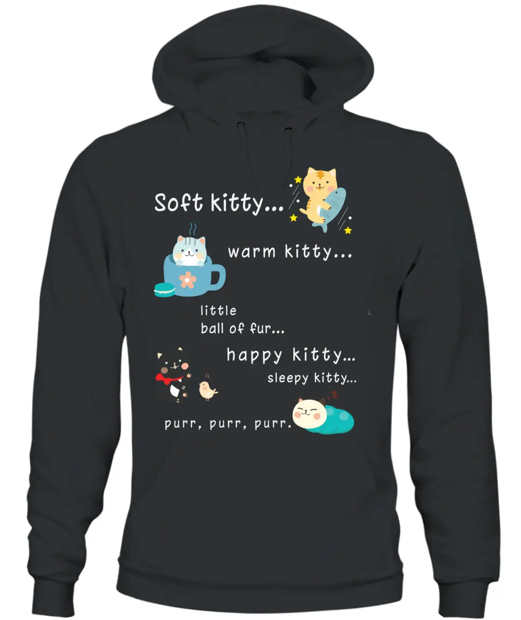 Soft kitty and warm kitty Customizable T-Shirt - 100% Soft Cotton - Comfort