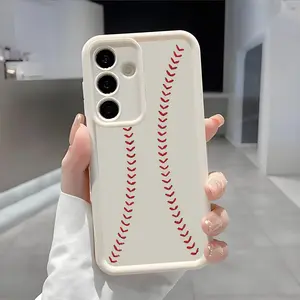 Creative Baseball Pattern Phone Case , Enhanced Camera Protection, Shockproof Skin-Friendly Touch Soft Cover for Samsung Galaxy S21 S22 S23 S24 S25 S26 Ultra Plus FE A13 A14 A15 A16 A17 A33 A34 A35 A36 A52 A53 A54 Note20Ultra
