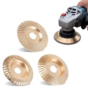 Wood Carving Disc Set for Angle Grinder 3Pcs, Grinding & Shaping Wheel for Wood Cutting, Durable Grinder Attachment Set