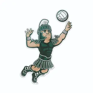 Michigan State University Sparty Volleyball Spartans Car Decal Sticker