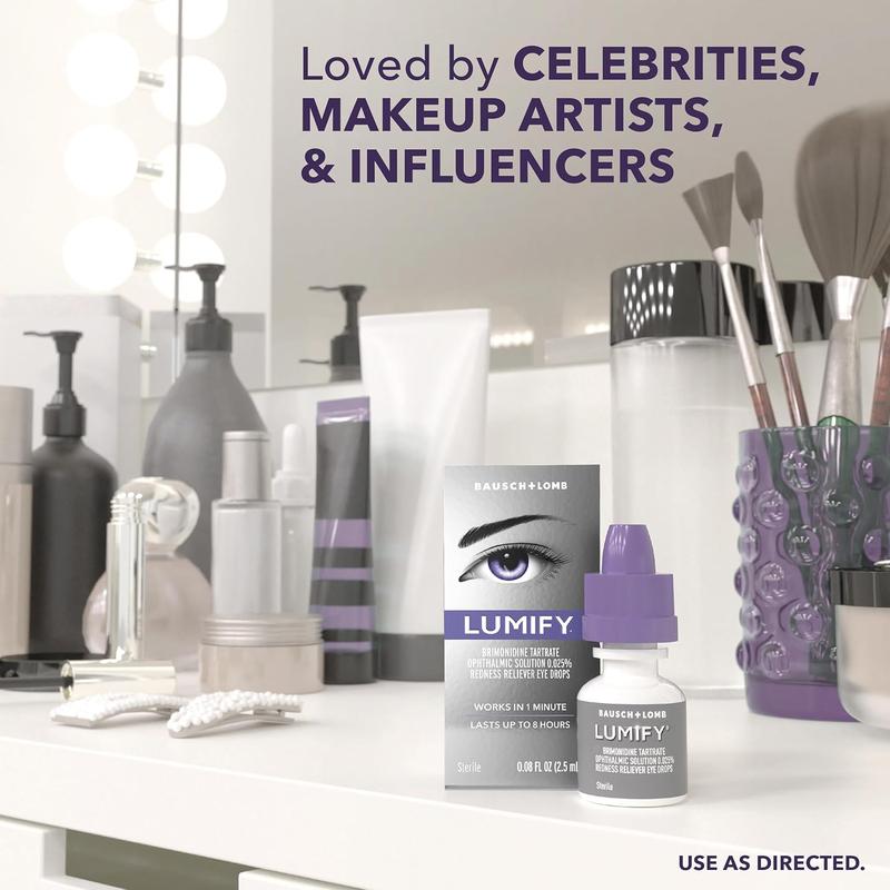 LUMIFY Eye Drops for Red Eyes, Redness Reliever for Brighter Looking Eyes, Works in 1 Minute & Lasts Up to 8 Hours, Eye Drops, 0.17 Fl Oz (5 mL)