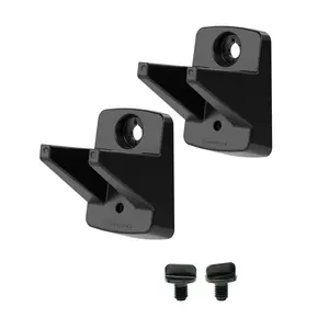 Suncast 2 Pack Compact Wall Mount Tool Organizer Hook Storage Hanger Rack, Black