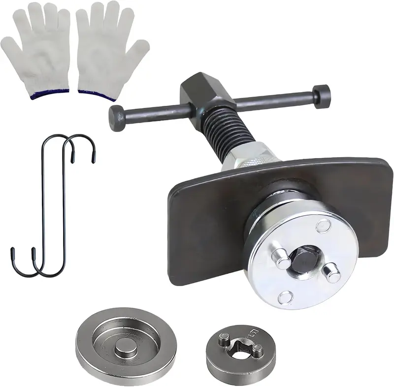 Caliper Compression Tool,Automotive Universal  Caliper Tool,Caliper Rewinding Tool for Rear  Pad Replacement, Caliper  Compressor Tool, 5-in-1 Disc  Pad Replacement Tool