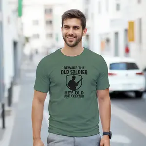 Classic Retired Military Soldier Crewneck T-Shirt