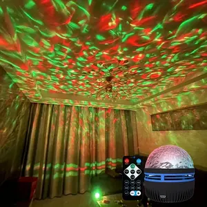 Dynamic Ripple Effect - Water Pattern LED Projection Light - Modern Atmosphere Light with USB Cable, Energy saving, Compact Bedroom Design, Living Room Decoration, Relaxing Atmosphere