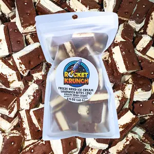 24 Pieces of Ice Cream Sandwich Freeze Dried Bites Snack