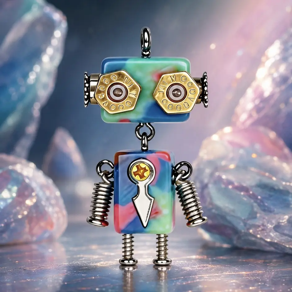 MEWODO Orlo Halo 3-in-1 Handmade Fashion Accessory - Bag Charm, Keychain, Pendant Necklace