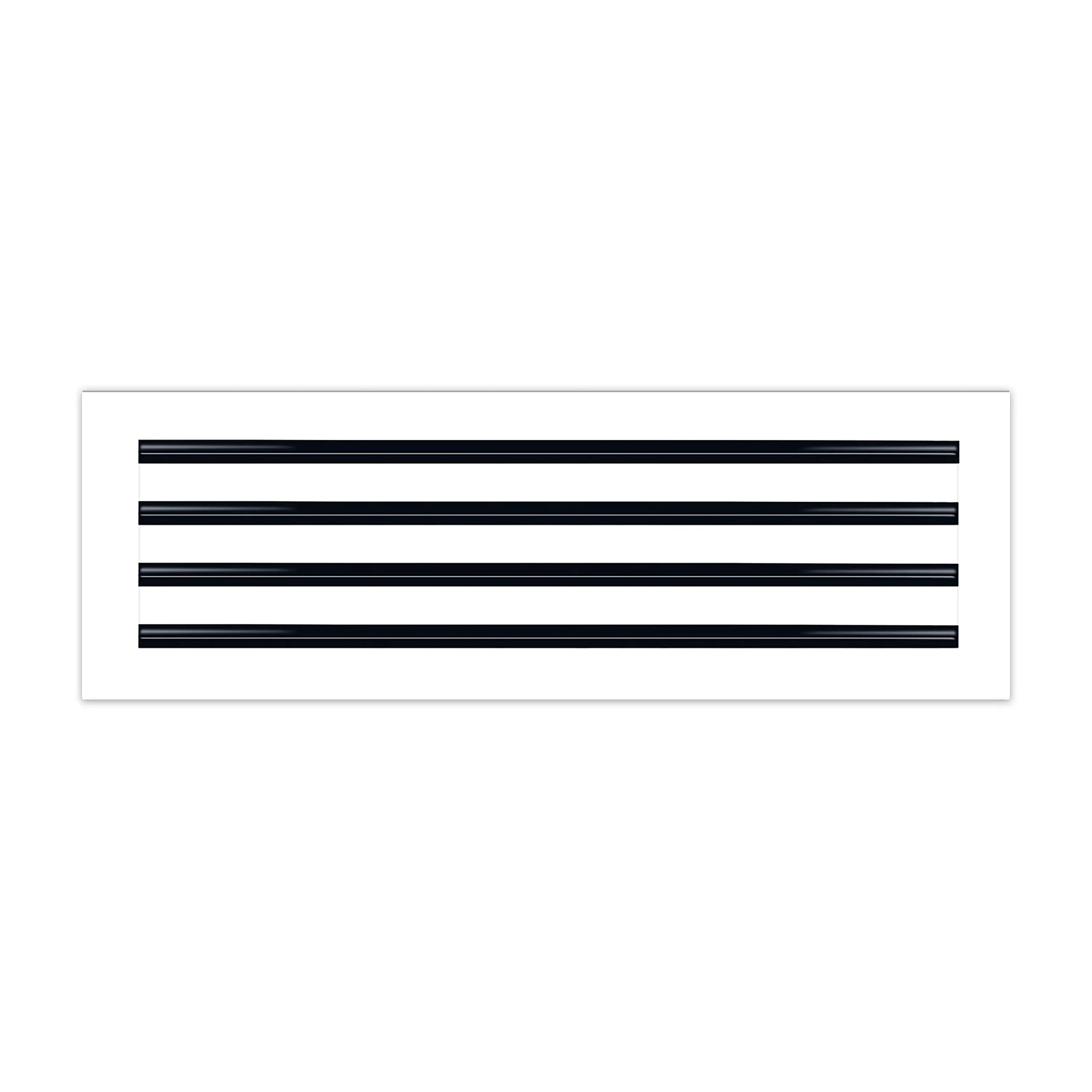 BUILDMART - 24x8 White Modern AC Vent Cover - Decorative Aluminum Air Vent - Standard Linear Slot Diffuser - Heating and Cooling Register Grille for Ceiling, Walls & Floors