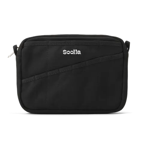Soolla® Studio Pouch, Blackout – 20-Pocket A5 Stationery & Art Tool Organizer with YKK Zipper