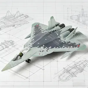 1:72 Scale SU-57 Heavy Stealth Fighter Buildable Model Kit Highly Detailed Realistic Military Aircraft Scale Model for Adult Collectors and Hobbyists Perfect DIY Assembly Project Great Gift for Men