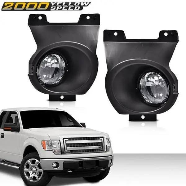 Bumper Fog Light Driving Lamp Fit For Ford F-150 2011-2014 Complete w/Switch/Bracket/Bulb