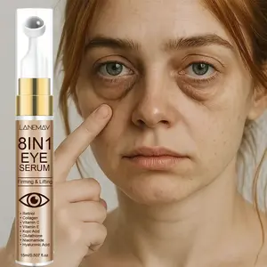 Caffeine Peptide Complex Eye Cream 15ml- Eye Brightener, Moisturizes and nourishes dry skin around the eyes, 360-degree roller massage, eye moisturizing care, refreshing and non-greasy, skin care product, Revitalizing Eye Cream