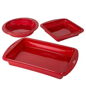 Wolfgang Puck 3-piece Collapsible Silicone Bakeware Set