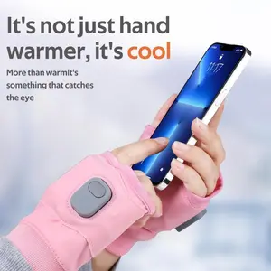 Portable Lightweight Heating Hand Warmer, Rechargeable Hand Warmer with Digital Display and Warmth, Heated Gloves with 3 Temperature Modes for Home Use,Heated Gloves