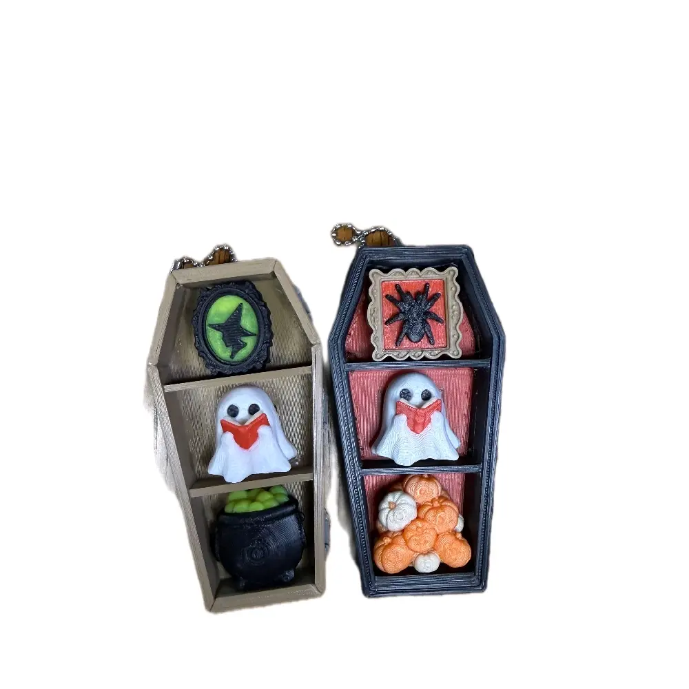 Halloween Coffin Clicker Fidget Statue, Gothic Inspiration Home Decor Ornaments, Movable Fidget Toy for All Ages