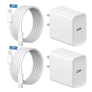 20W Type C Fast Charger Block with 6FT USB C to Lightning Cable Compatible for iPhone 14/13/12/11 Pro Max/Xs Max/XR/X,iPad Charging for Electronic Smartphone and Cellphone