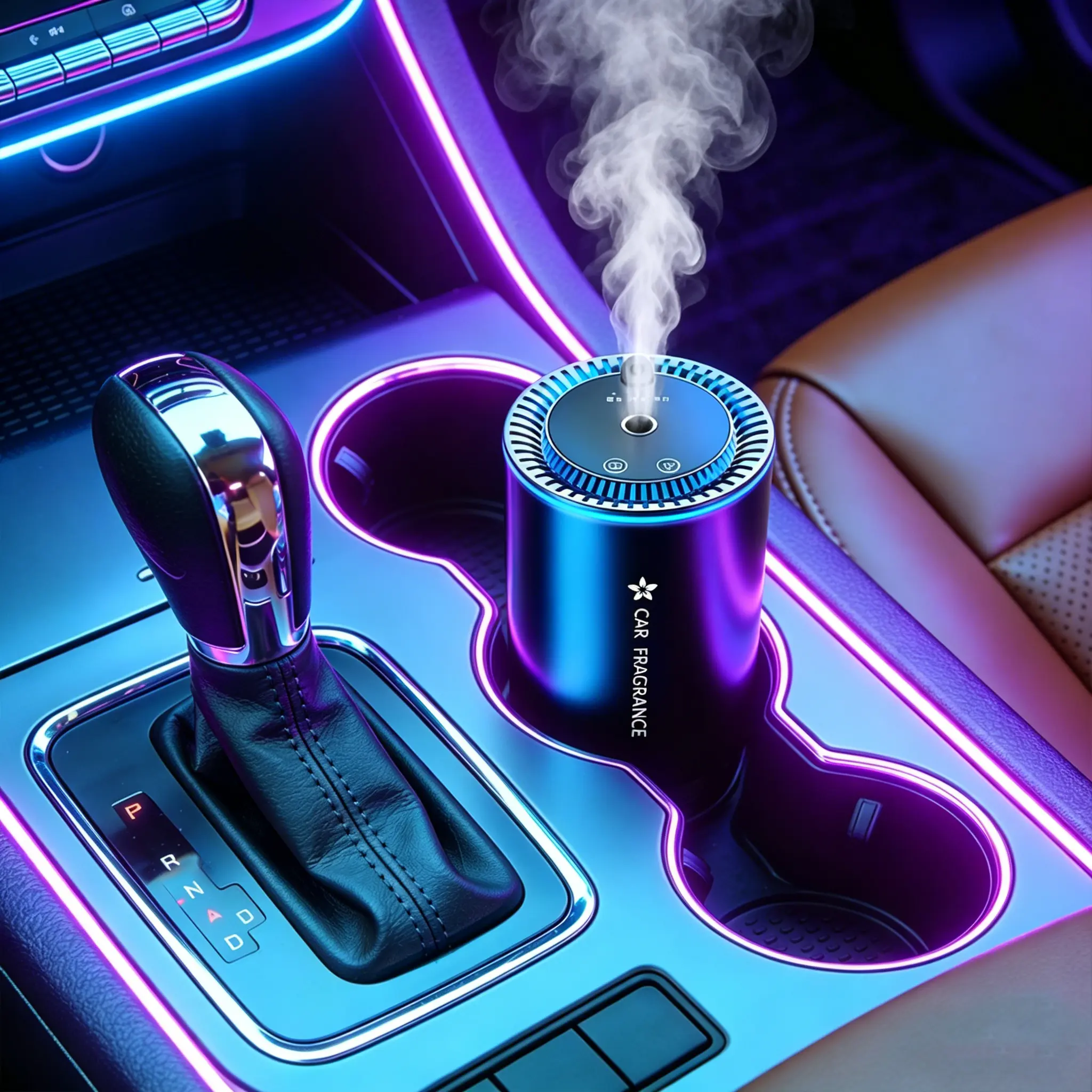 Starry Sky Smart Aromatherapy Diffuser - Car Interior Fragrance Accessory, Starlight Headliner, 7-Color Natural Rotating Colors, 10-Minute Auto Spray, Energy-Saving Auto Shut-Off & Restart, Efficient Odor Removal, Essential Oil Compatible, Air Freshener,