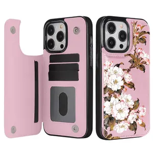 Phone Case - Magnetic Phone Case Featuring a White Chrysanthemum Pattern, Compatible with for iphone 17 Pro Max, 17 Air, 16 Pro, 15, 14 Plus, 13, And 12. It Also Works with Samsung S25 Ultra, S25, S24 Ultra, S24, S23 Ultra, S23