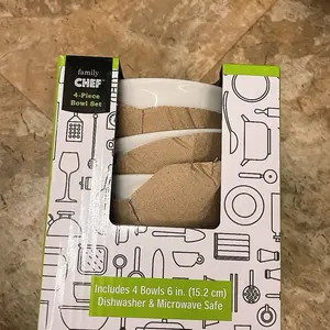 Juego de platos hondos soperos blancos