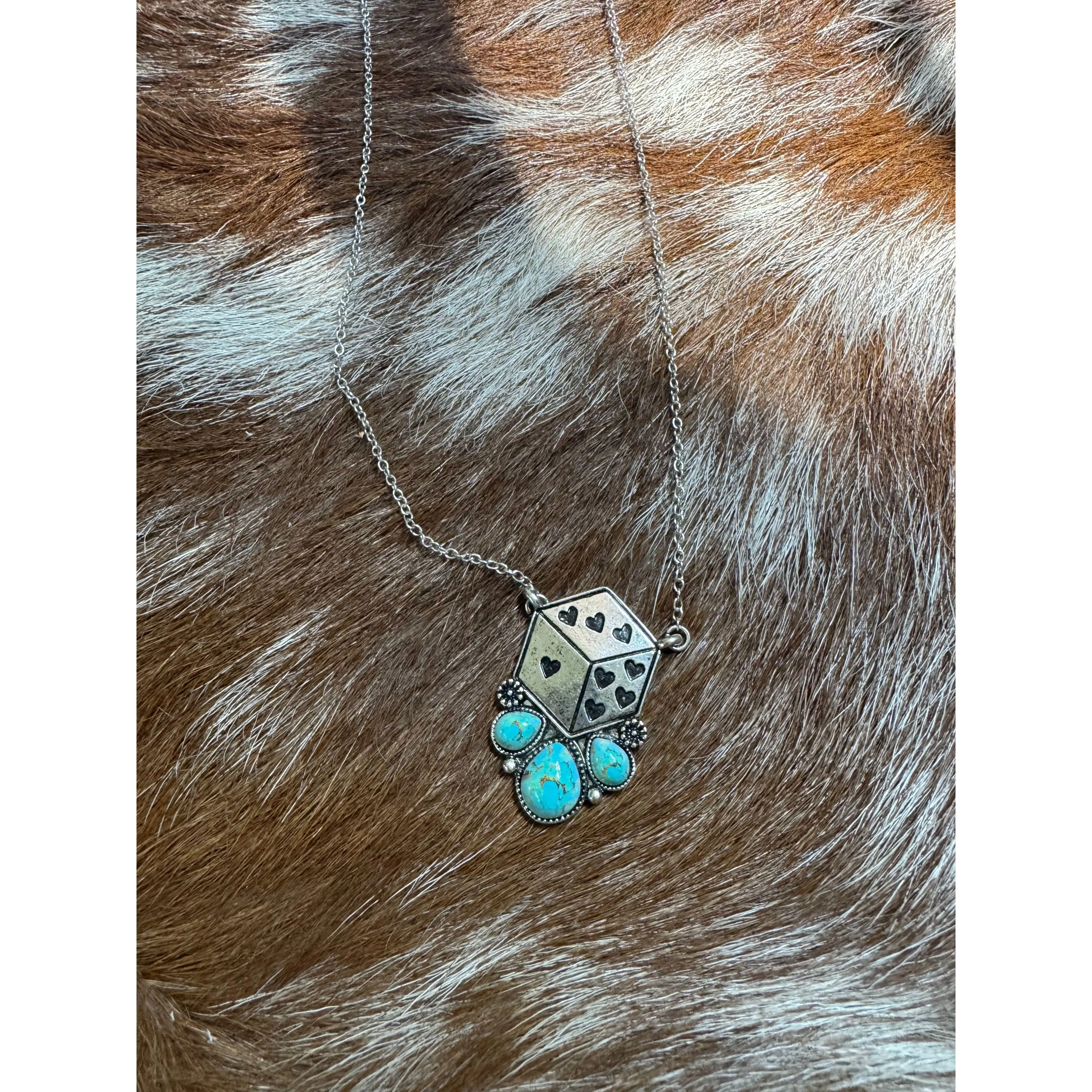 Heart Dice Necklace