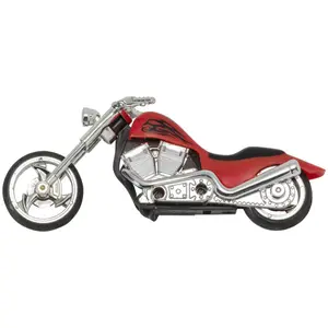 Motorcycle Cake Topper - Red Design with Detailed Features for Decorative Use