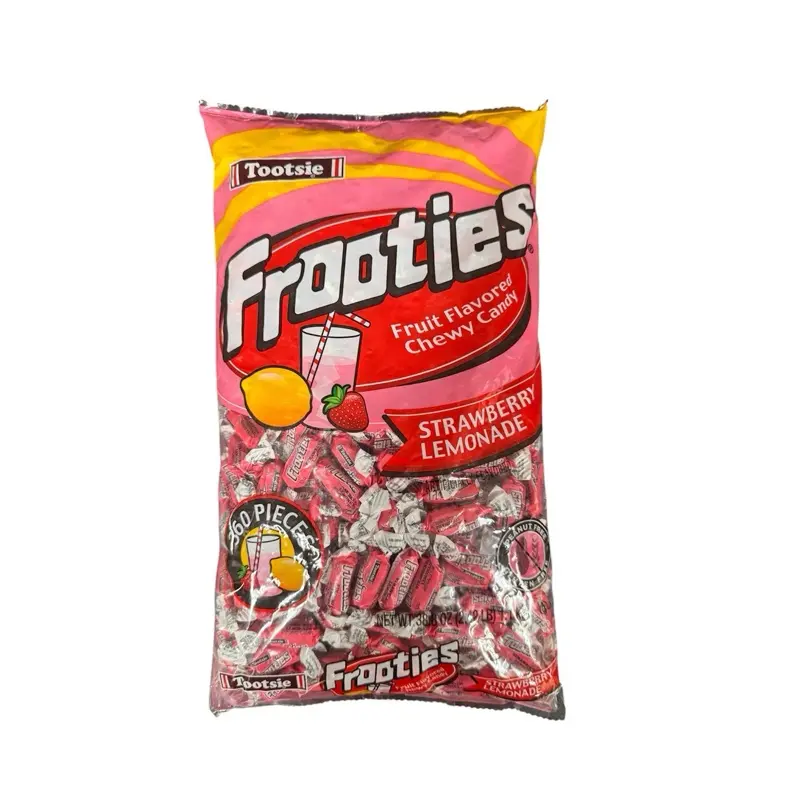 Tootsie Frooties Strawberry Lemonade Tangy Chewy Candies, 360-Piece Snack, 1 Bag (2.42lb) Sweet Treat, 360 Pieces