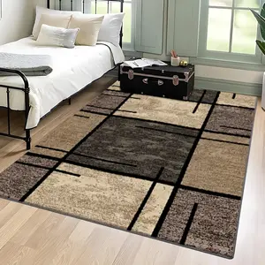Velvet, soft, retro modern geometric texture pattern printed carpet, Modern Geometric Rug, Decorative Area Rug, home decoration carpet, Decorative Rug, living room large carpet, entrance mat, coffee table mat, bedroom carpet