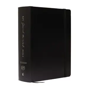 KJV, Journal the Word Bible, Large Print, Hardcover, Black, Red Letter: Reflect, Journal, or Create Art Next to Your Favorite Verses by Thomas Nelson [Hardback Book]