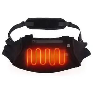 Electric Heated Hand Muff Hand Warmer Pouch Heated Waist Pouch for Winter with 3 Heating Levels Indoor Outdoor Machine Washable