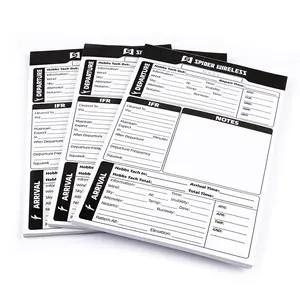 Pilot Kneeboard Notepad, IFR Flight Notepad for Pilot, Aviation Pilot Bag Accessory, Fits Most Aviation Kneeboards, 3 Pack