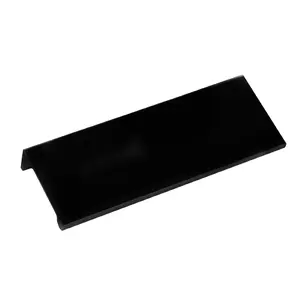 Solid - 5" Matte Black Finger Cabinet Pull/ Drawer Pull