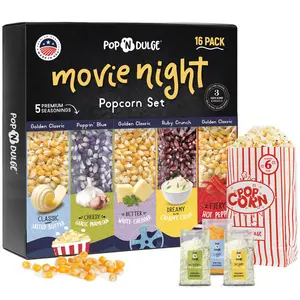 Pop n' Dulge Popcorn Movie Night Supplies 16 pcs Gift Set