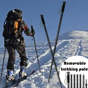 Folding Hiking Stick - 1 Count Lightweight & Retractable Hiking Pole for Men & Women, Ideal for Outdoor Hiking, Ideal for Christmas Gift trekking