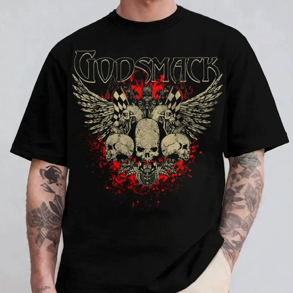 Godsmack Metal Band Tee, Hard Rock Graphic T-Shirt, Casual Music Wear