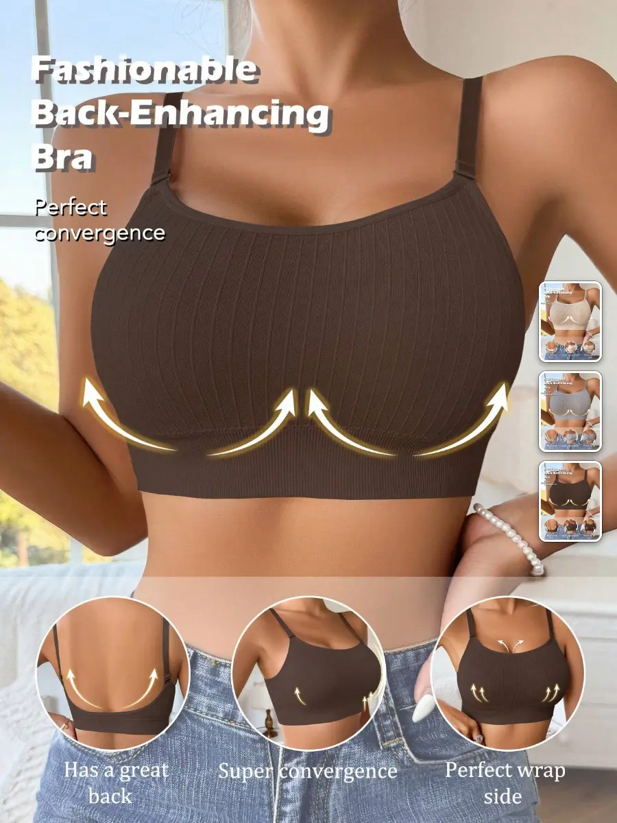 Backless Wireless Bra Seamless Deep U Invisible Everyday Comfort