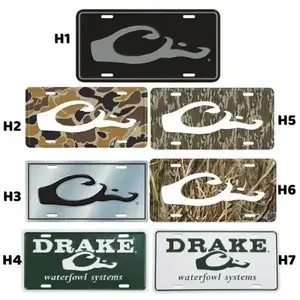 Drake Waterfowl Camo License Plate, Farm Life, Hunting Life, Collection License Plate