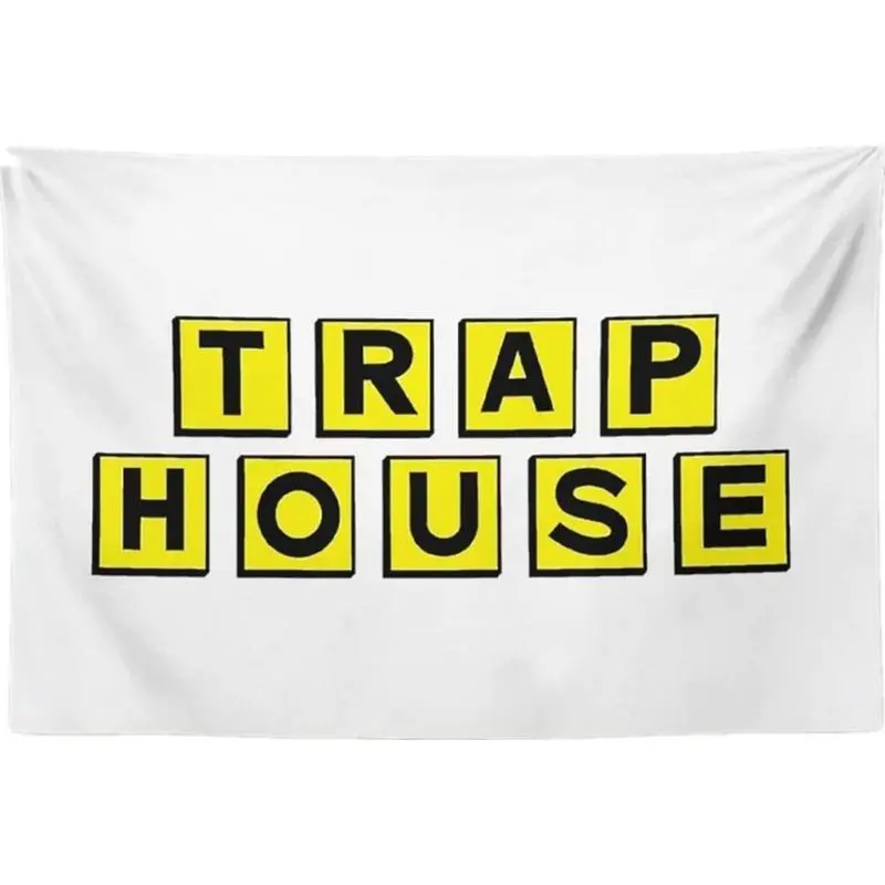 Tapestry  Trap House Tapestry 60X40inch,College Funny Dorm Banner - Vivid Color - for College Dorm Room Decor